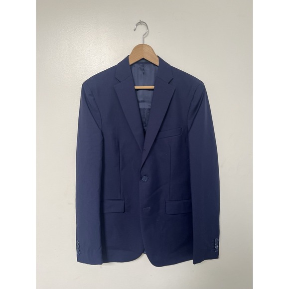 Acne Studios Navy Drifter suit Blazer AND Pants sz 48 used 3 three button